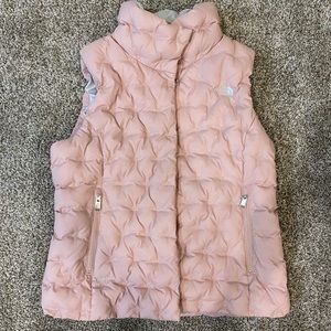 North Face Pink Puffer Vest